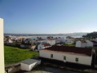 Rijtjes huis met zicht op de baai